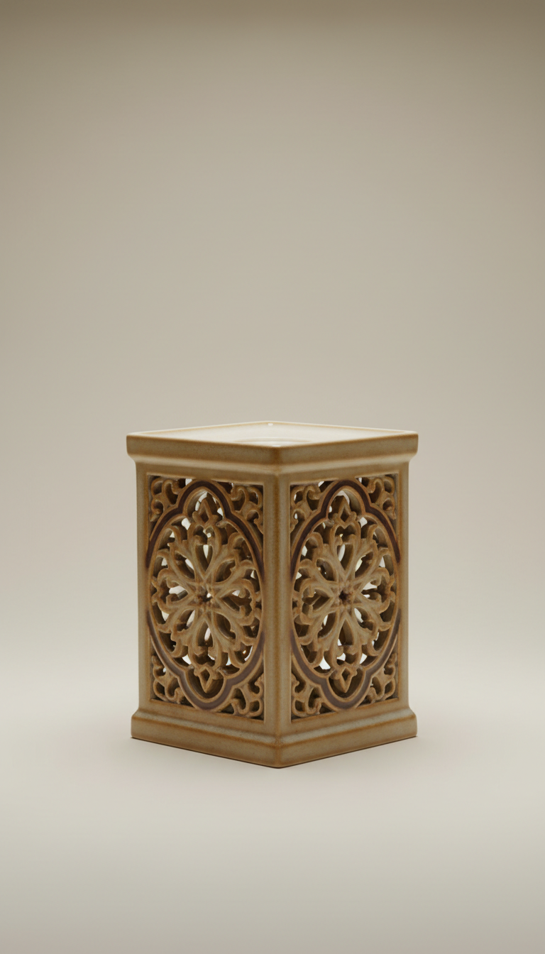 Porcelain Mabkhara with Blue Motifs