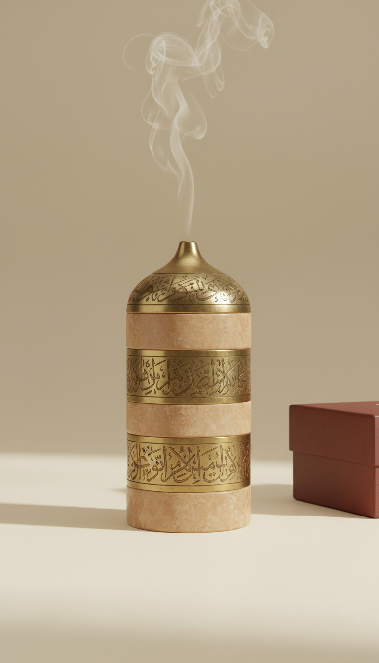 Customizable Mabkhara With Engraved Lid