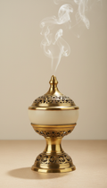 Ceramic Mabkhara With Gold Filigree